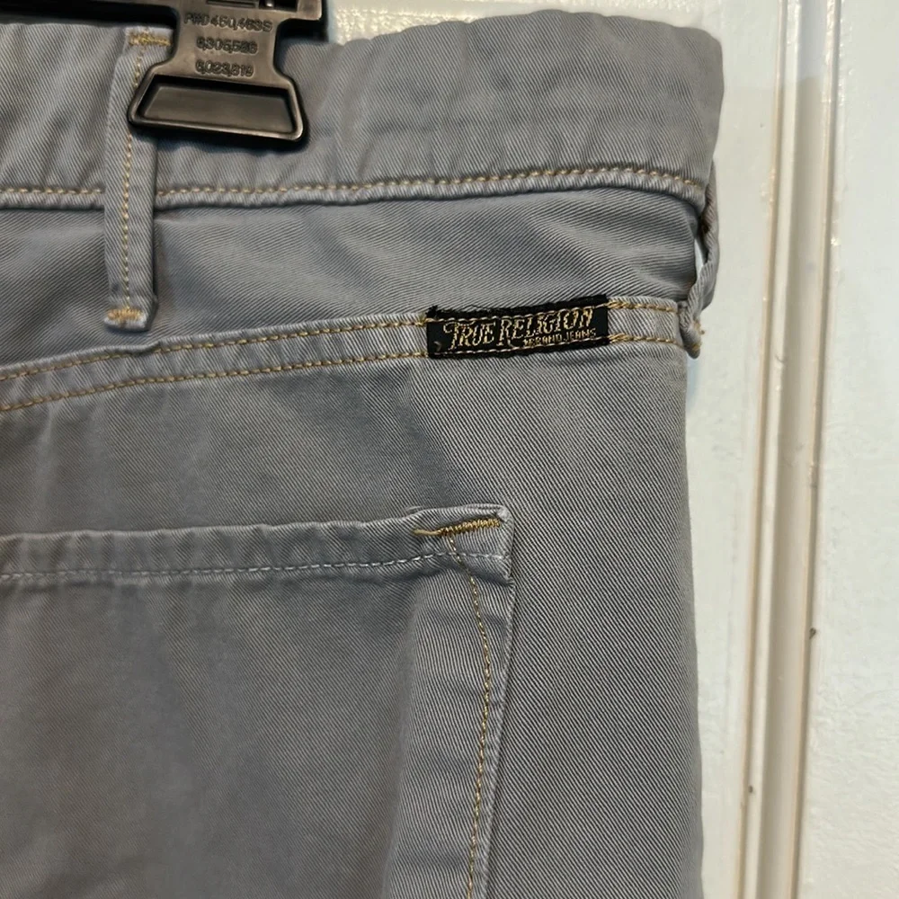 TRUE RELIGION Rocco Tailored‎ overdye Twill pants / jeans Gray Size 38